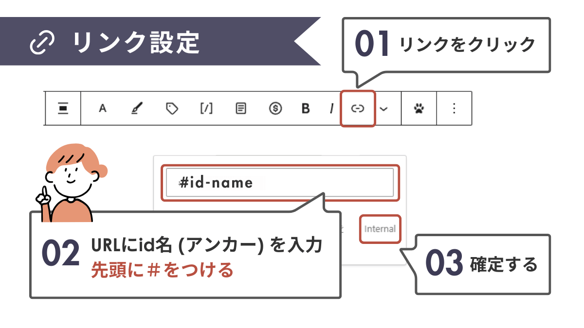 図解|アンカーリンク設定