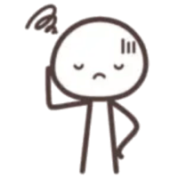 吹き出し／シンプル人間