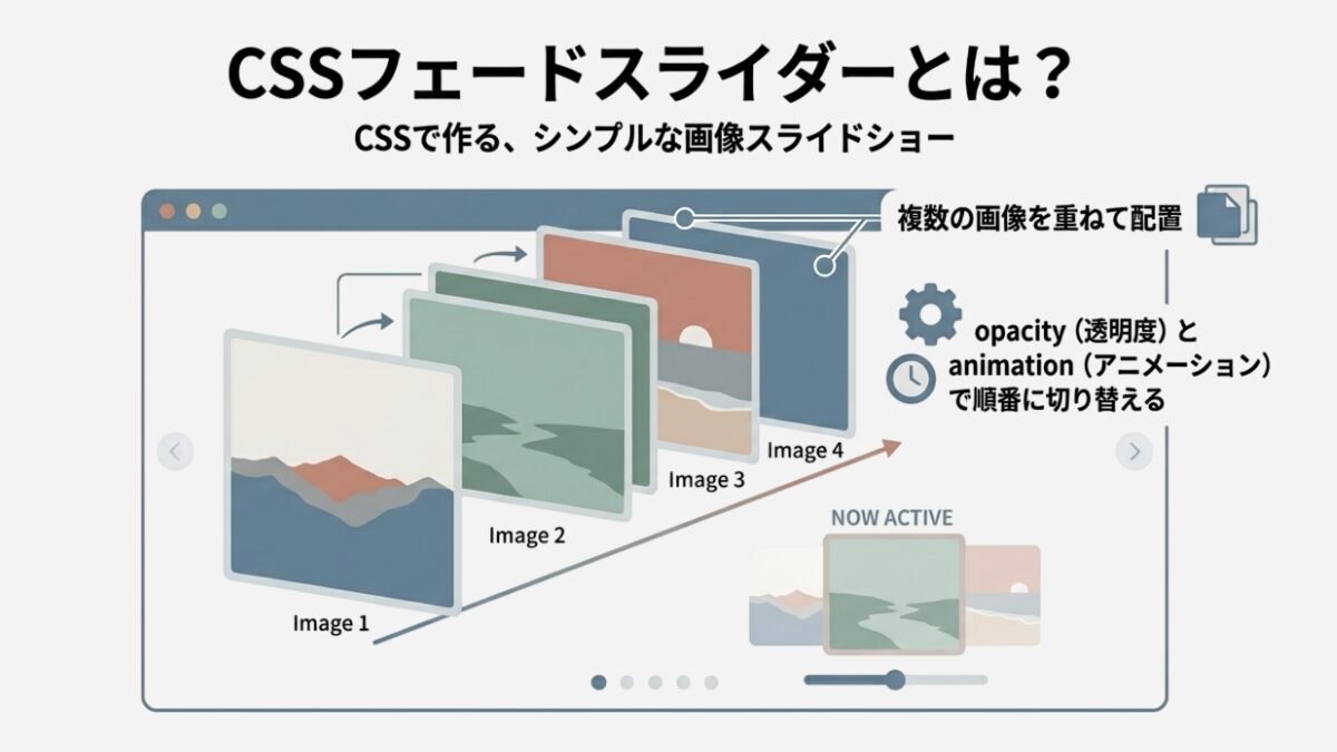 図解｜CSS画像スライダー