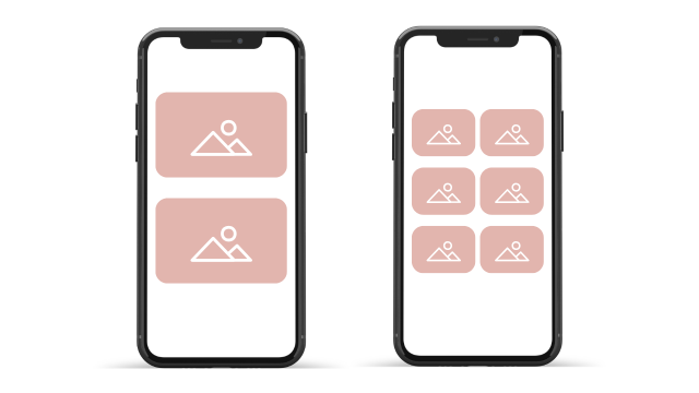 カラム切り替え｜モバイル