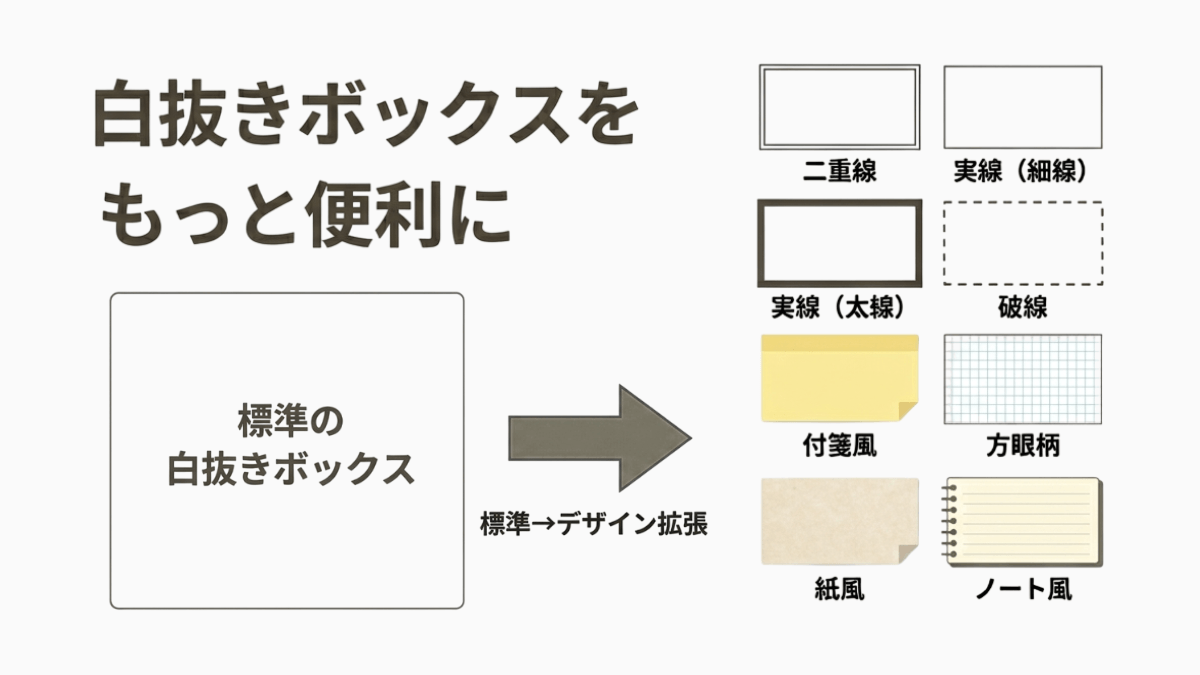 図解|白抜きボックス